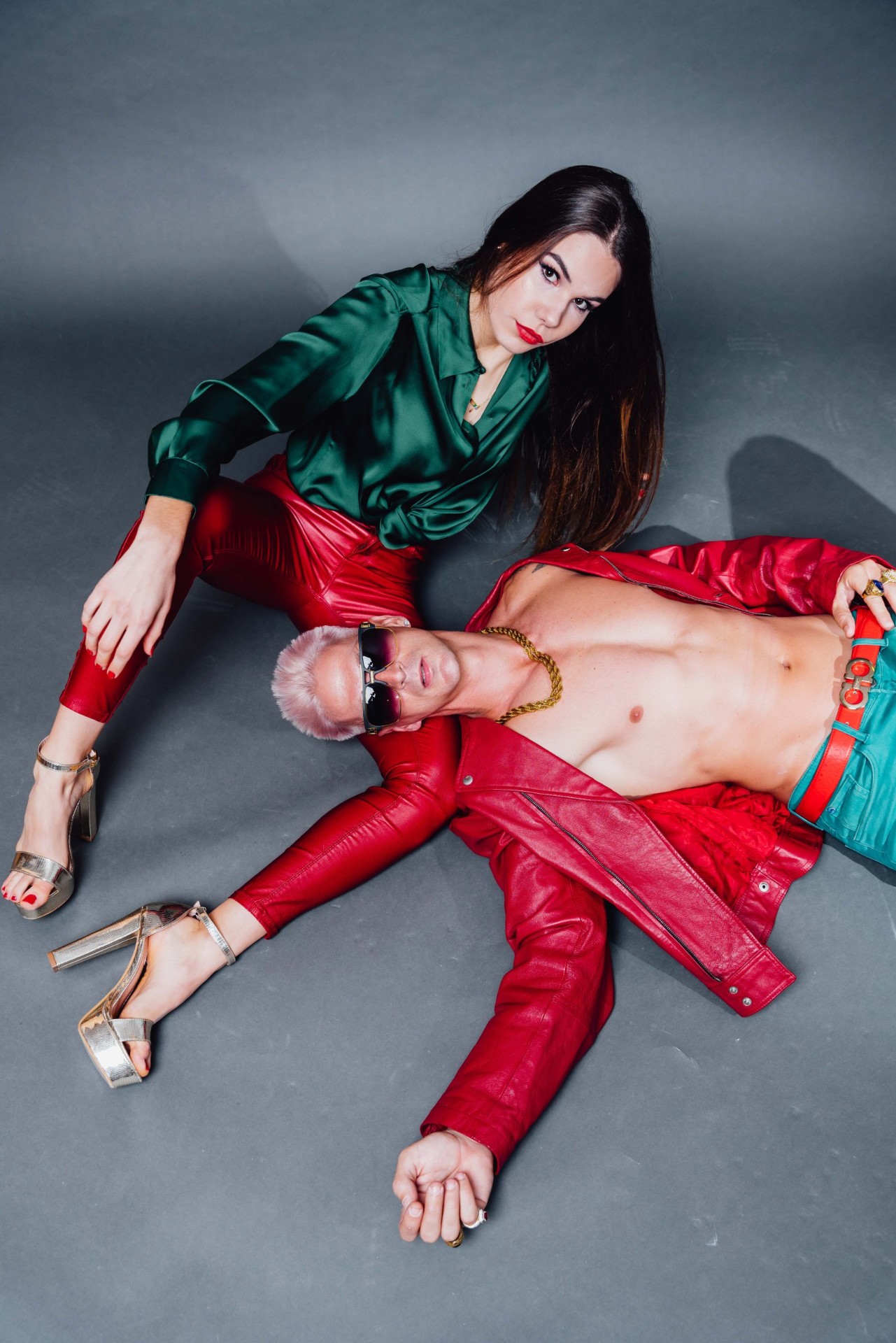 Red leather editorial
