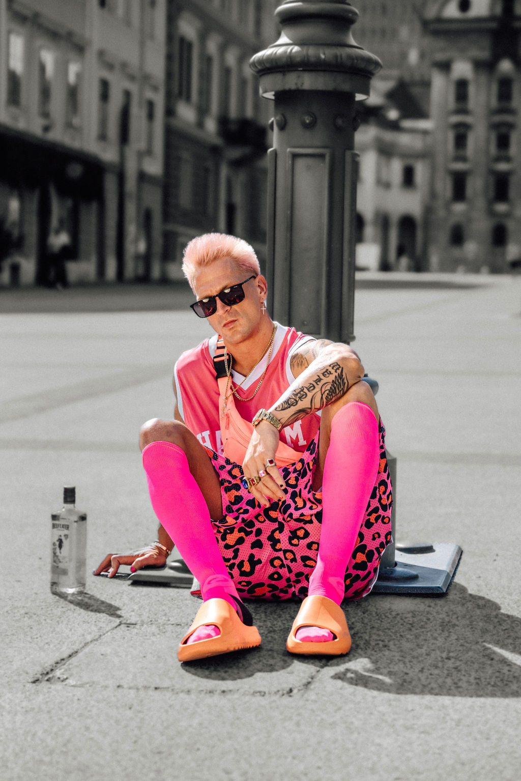 Pink street fashion