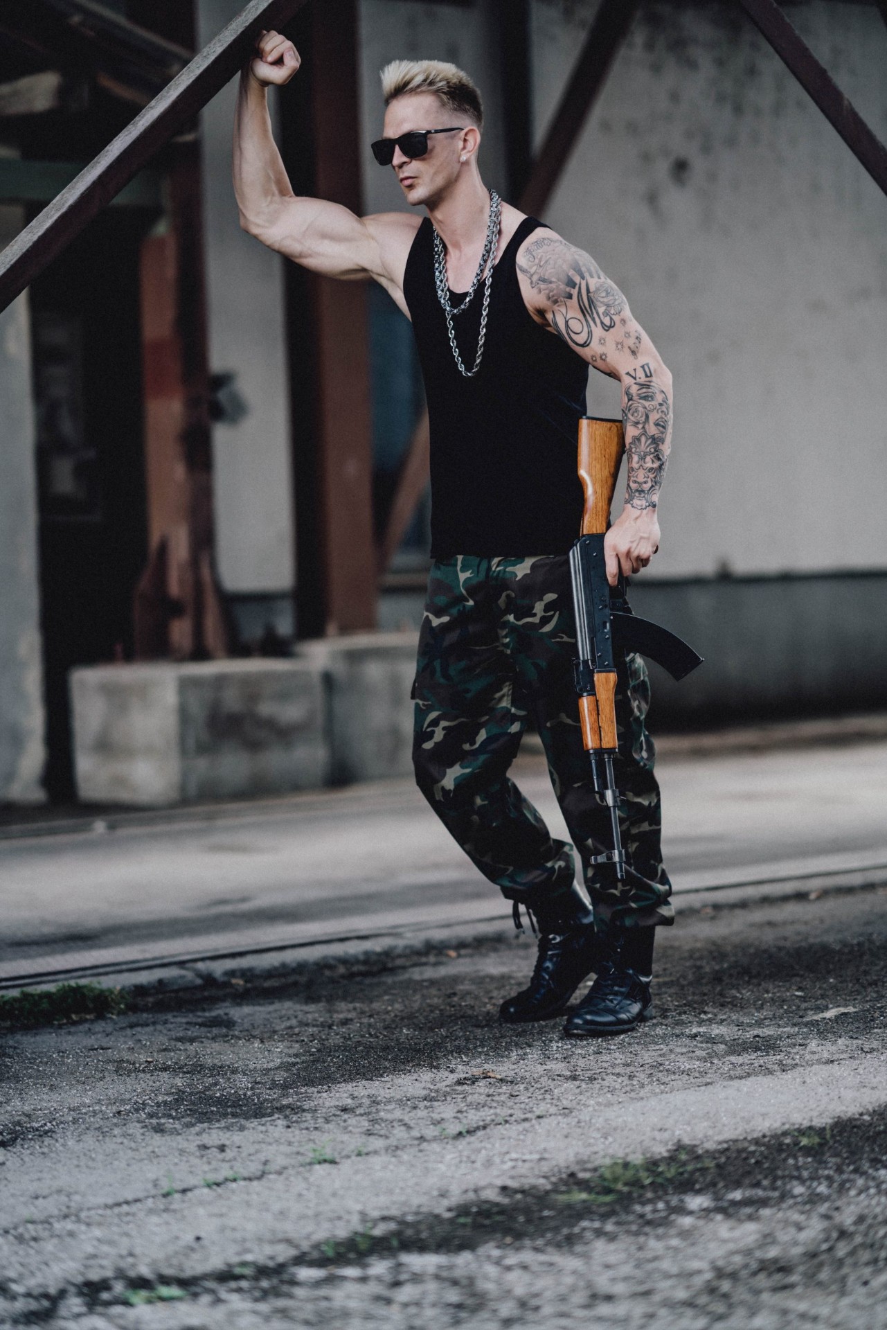 Military camo editorial